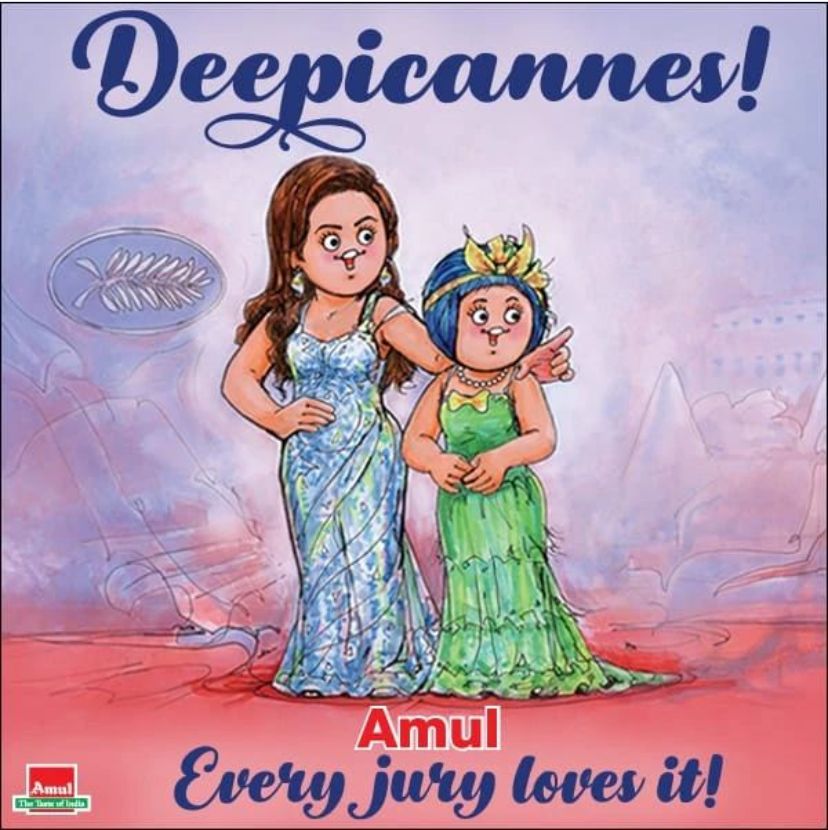 Amul Pays Tribute To Deepika Padukone As She's Set To Be A Jury Member At The 75th Festival De Cannes